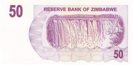 50 Dollars Zimbabwe p.41 2006